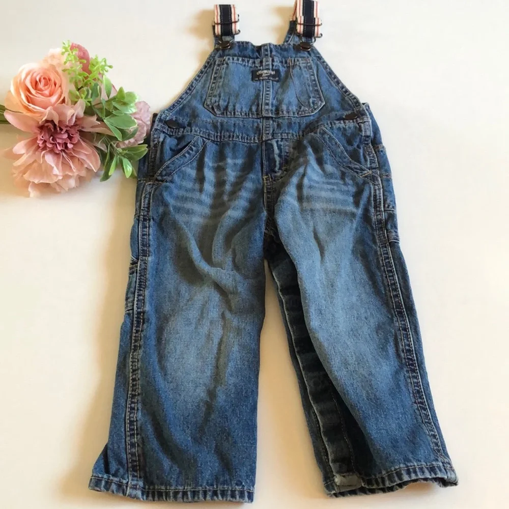 Oshkosh denim overalls 24 month With canvas straps
